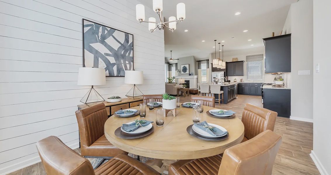 Representative furnished interior of a home built from the Hillcrest by Chesmar Homes in Jordan Ranch 55's, Fulshear (Image 3).