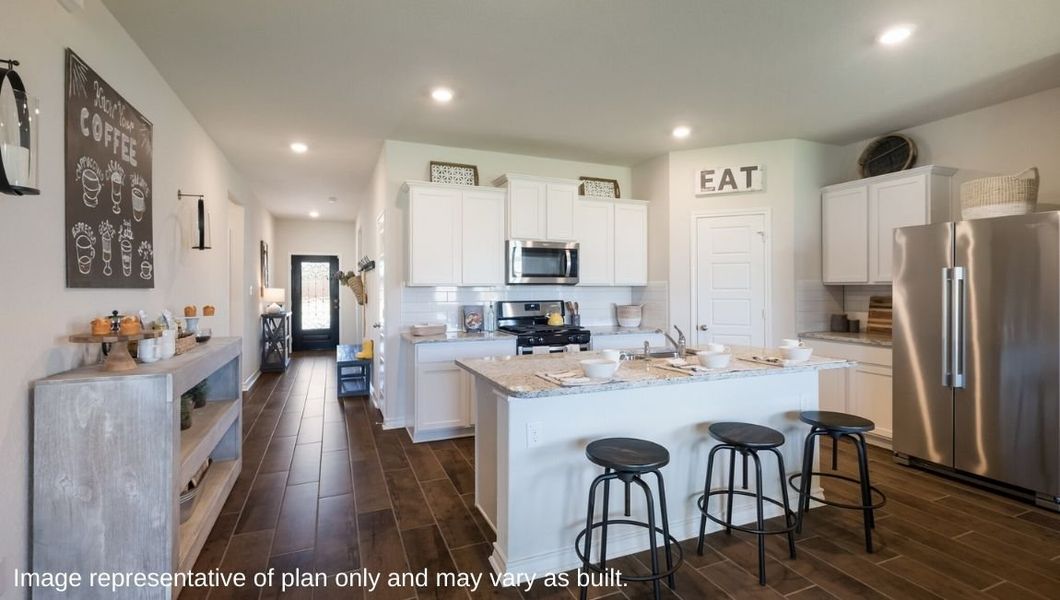 Representative furnished interior of a home built from the The Irvine by D.R. Horton in Brookstone Creek, San Antonio (Image 9). Representative furnished interior of a home built from the The Irvine by D.R. Horton in Brookstone Creek, San Antonio (Image 9).