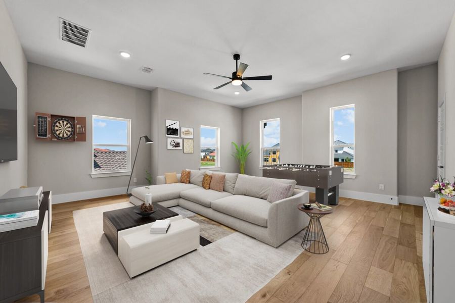 Representative furnished interior of a home built from the Venetian by Landon Homes in Signature 74s, Frisco (Image 6).