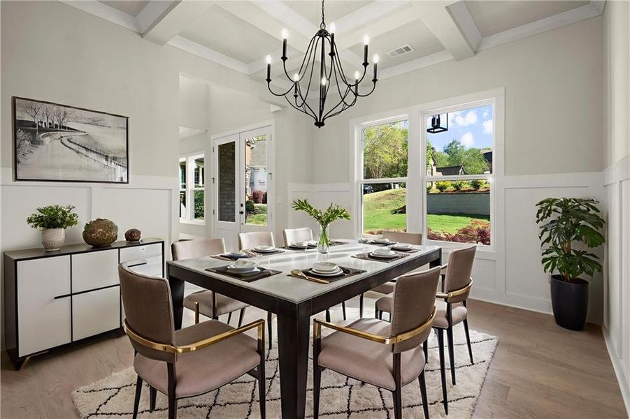 Furnished interior view inside a new home in , Flowery Branch (Image 8).