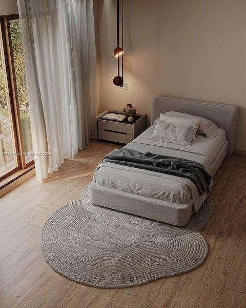 Furnished interior view inside a new home in , Miami (Image 7). Furnished interior view inside a new home in , Miami (Image 7).