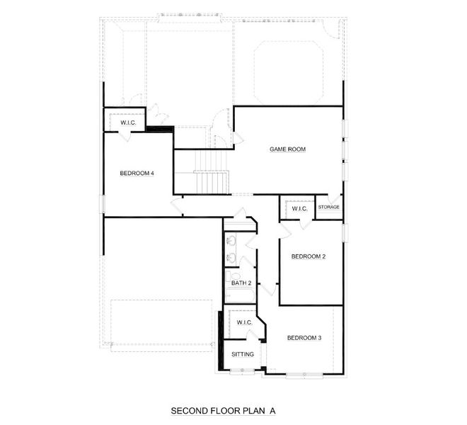 2D floor plan layout for the Concept 2870 by Landsea Homes in El Dorado, Granbury, TX (Image 4). 2D floor plan layout for the Concept 2870 by Landsea Homes in El Dorado, Granbury, TX (Image 4).