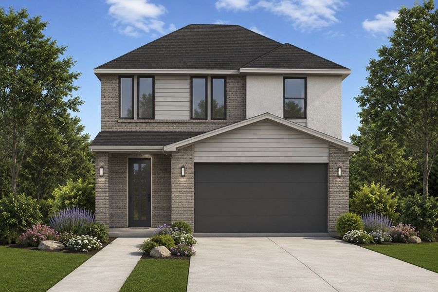 Representative exterior photo of a completed home built from the The Windermere by Lillian Custom Homes in Tabor Ranch, Ponder, TX (Image 6). Representative exterior photo of a completed home built from the The Windermere by Lillian Custom Homes in Tabor Ranch, Ponder, TX (Image 6).