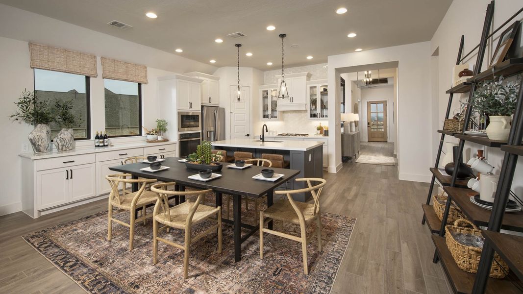 Furnished interior view inside a new home in Parkside on the River West, Georgetown (Image 8).
