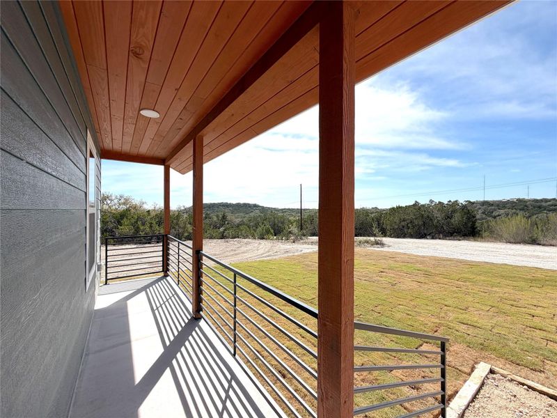 Exterior details and patio area of a home in , Spring Branch (Image 25).