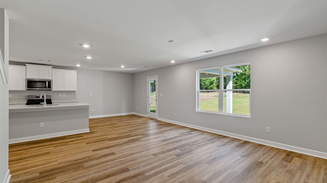 Representative unfurnished interior of a home built from the The Hayden by D.R. Horton in Lake Mary Forest, Tallahassee (Image 6). Representative unfurnished interior of a home built from the The Hayden by D.R. Horton in Lake Mary Forest, Tallahassee (Image 6).