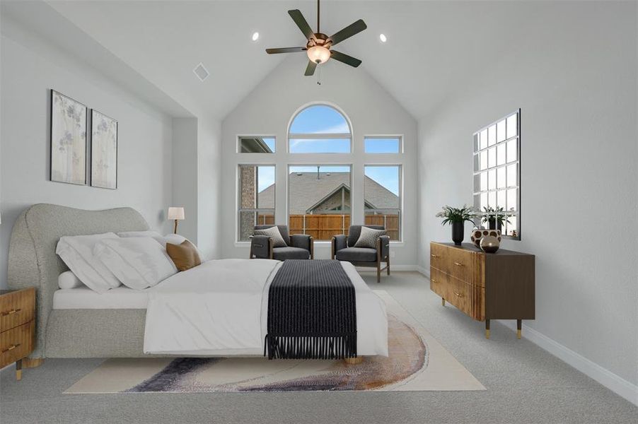 Furnished interior view inside a new home in Terraces – Estates, Rockwall (Image 7).