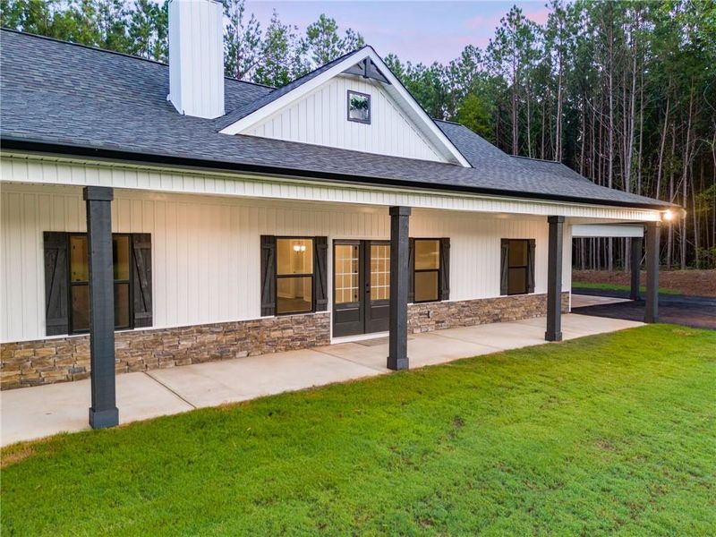Exterior details and patio area of a home in , Buchanan (Image 25). Exterior details and patio area of a home in , Buchanan (Image 25).