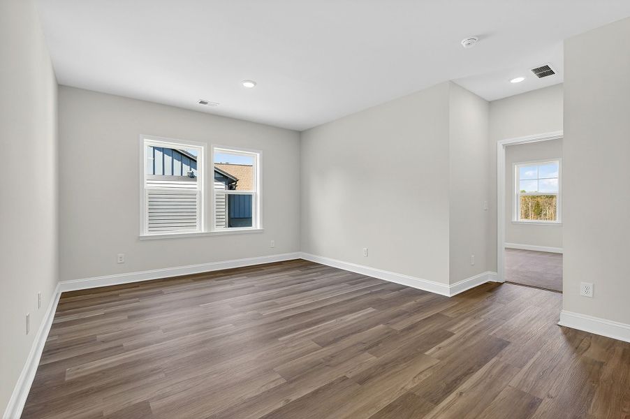 Representative unfurnished interior of a home built from the The Starflower by David Weekley Homes in Hardy Pond, Rock Hill (Image 7).