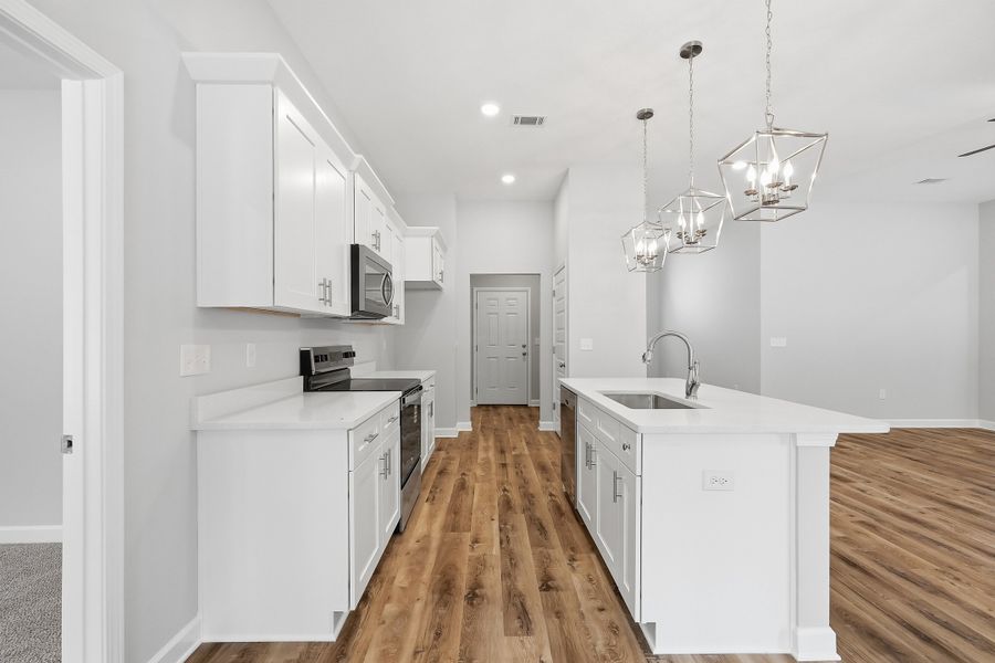 Furnished interior view inside a new home in Southern Charm, Crestview (Image 8).