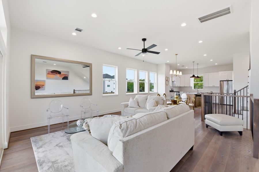 Furnished interior view inside a new home in , Houston (Image 9).