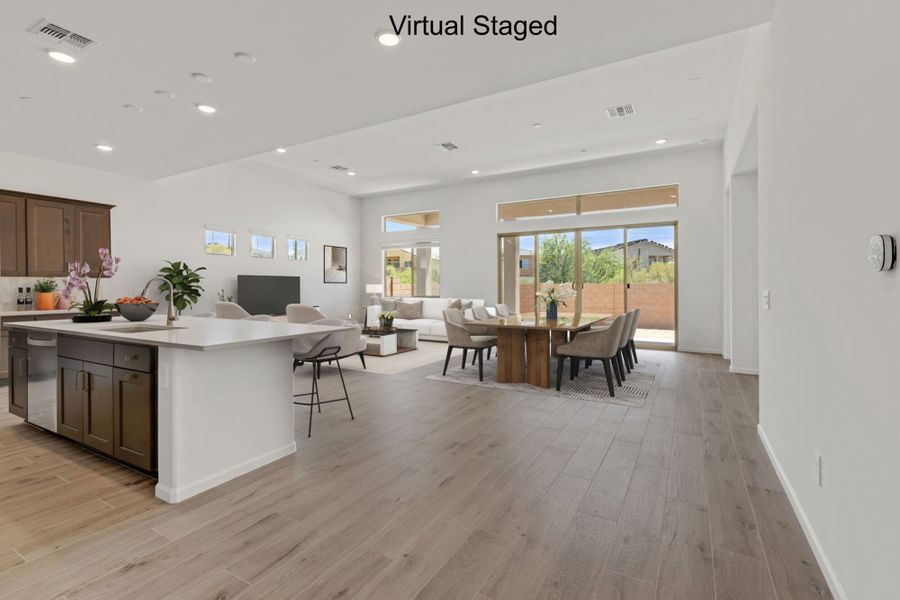 Furnished interior view inside a new home in Saguaro Reserve II, Marana (Image 5).