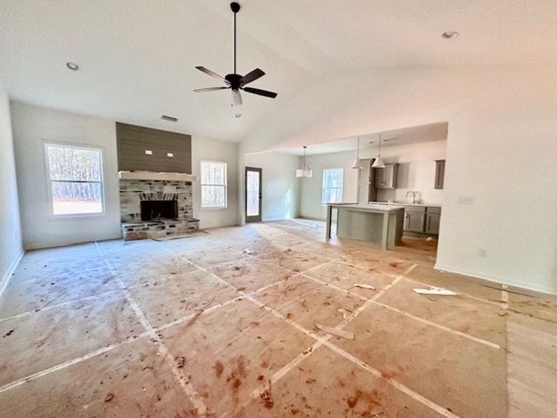 In-progress construction of a new home in Forrest Farms, Greenville, GA (Image 3).