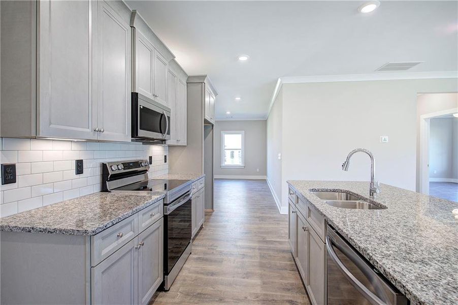 Furnished interior view inside a new home in , Cartersville (Image 9).