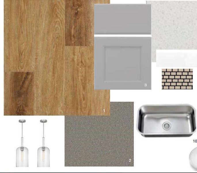 Sample of building materials used in homes in The Meadows at Imperial Oaks, Spring (Image 7).