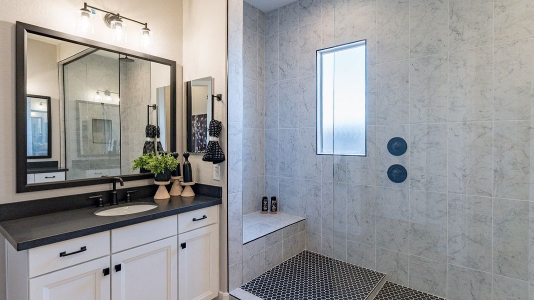 Representative furnished interior of a home built from the Crimson by DRB Homes in Arroyo Seco - Palazzo, Buckeye (Image 17).