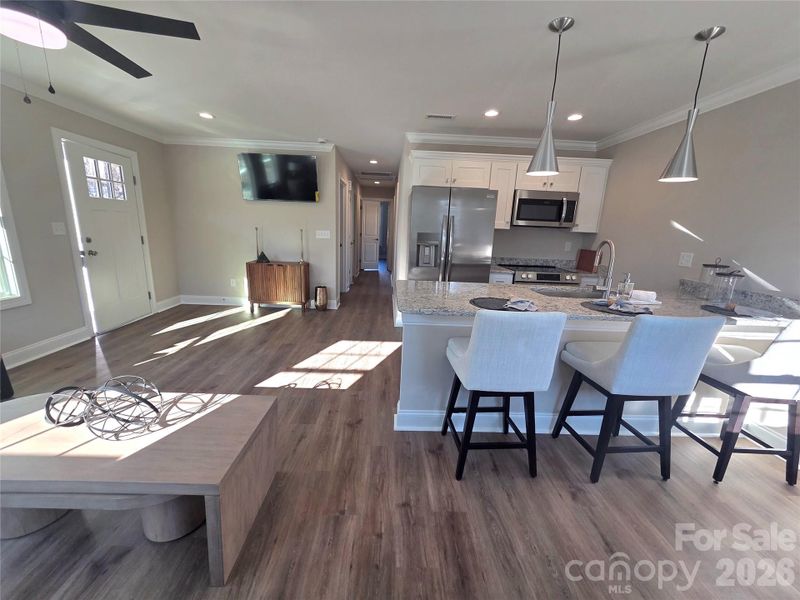 Furnished interior view inside a new home in , Hickory (Image 7).