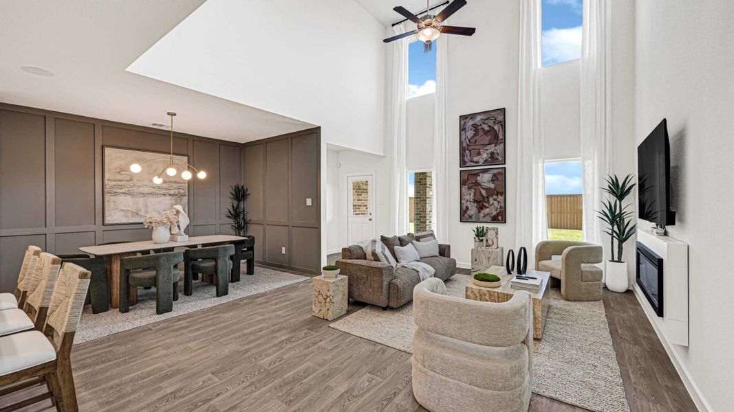 Furnished interior view inside a new home in Emberly, Beasley (Image 10).