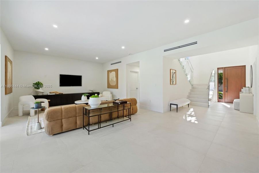 Furnished interior view inside a new home in , Miami (Image 13).
