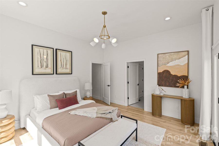 Furnished interior view inside a new home in , Charlotte (Image 12).