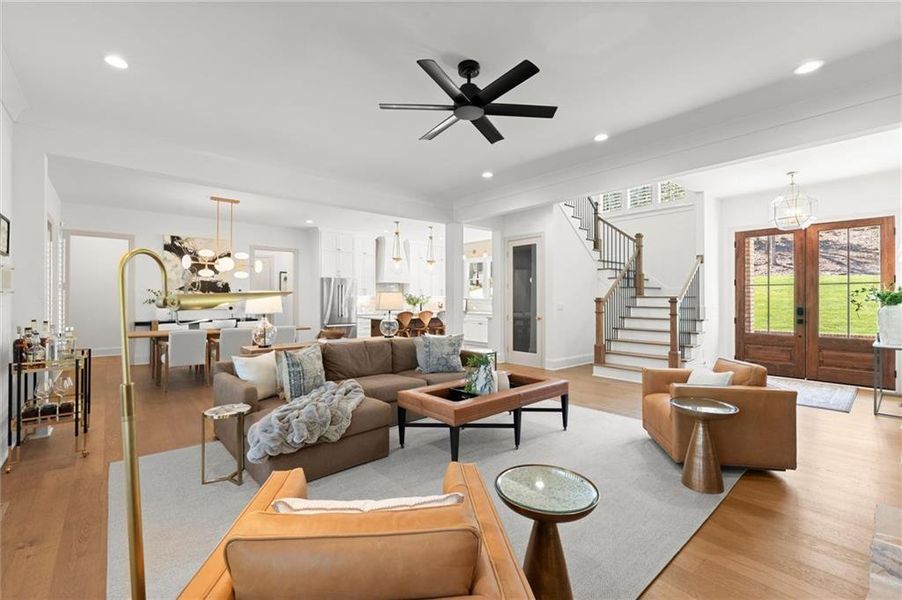 Furnished interior view inside a new home in , Marietta (Image 19). Furnished interior view inside a new home in , Marietta (Image 19).