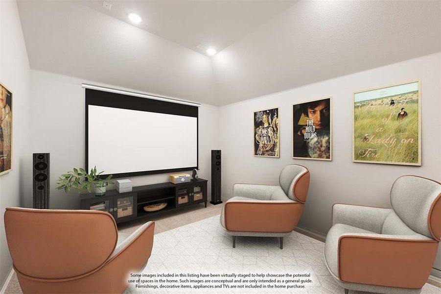Furnished interior view inside a new home in Hayes Crossing, Midlothian (Image 8).