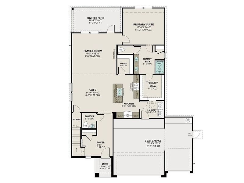 2D floor plan layout of this home in River Ranch Meadows, Dayton, TX (Image 4).