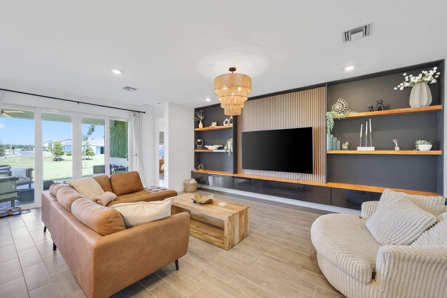 Furnished interior view inside a new home in , Loxahatchee (Image 36).