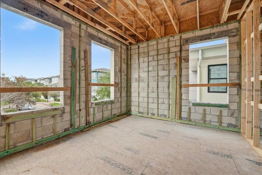 In-progress construction of a new home in , Orlando, FL (Image 34).