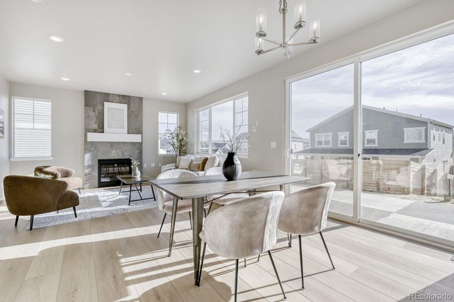 Furnished interior view inside a new home in , Superior (Image 31).