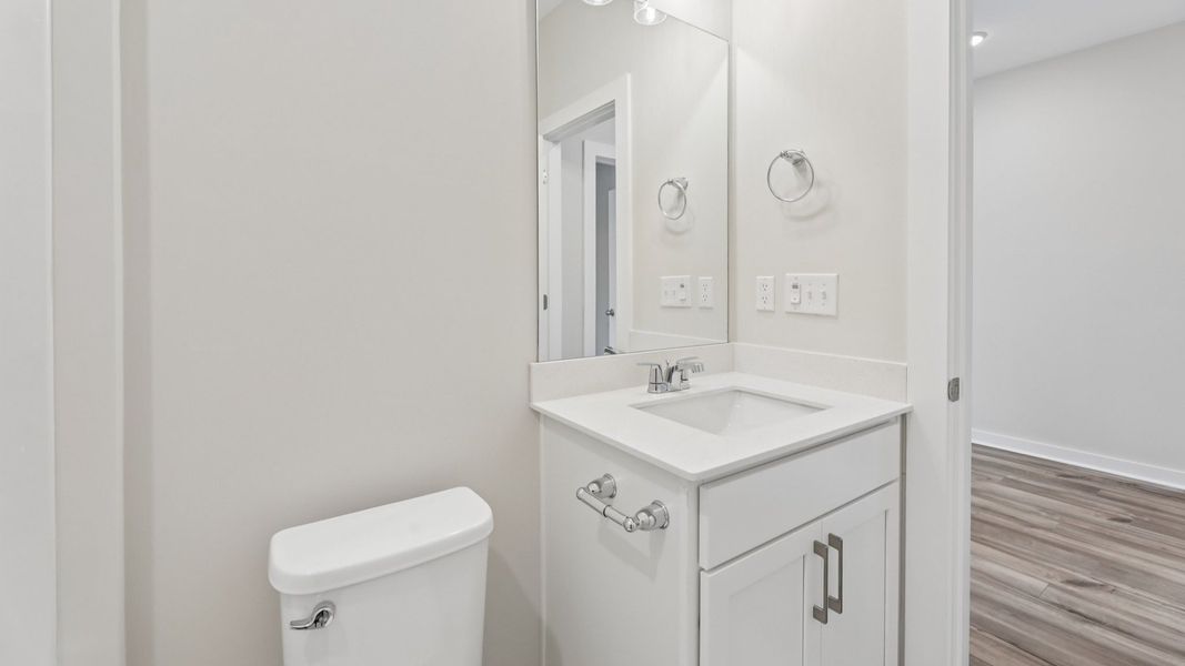 Bathroom with access to hallway Bathroom with access to hallway