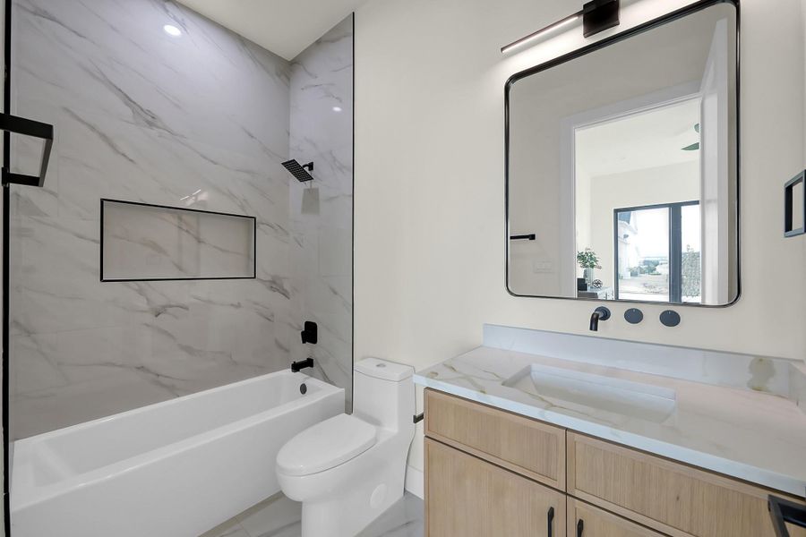 Furnished interior view inside a new home in , Willis (Image 38).