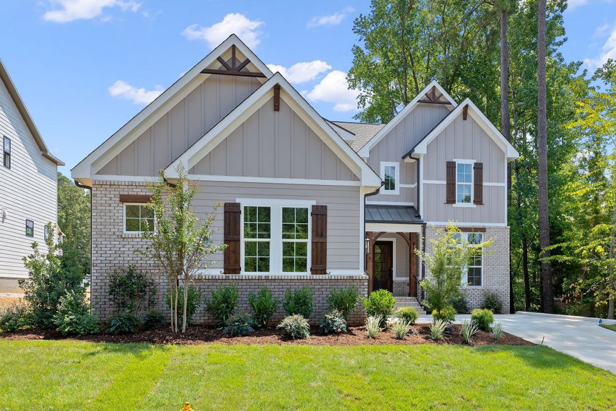 Representative exterior photo of a completed home built from the The Emerson by RobuckHomes in Stonehenge, Raleigh, NC (Image 34).