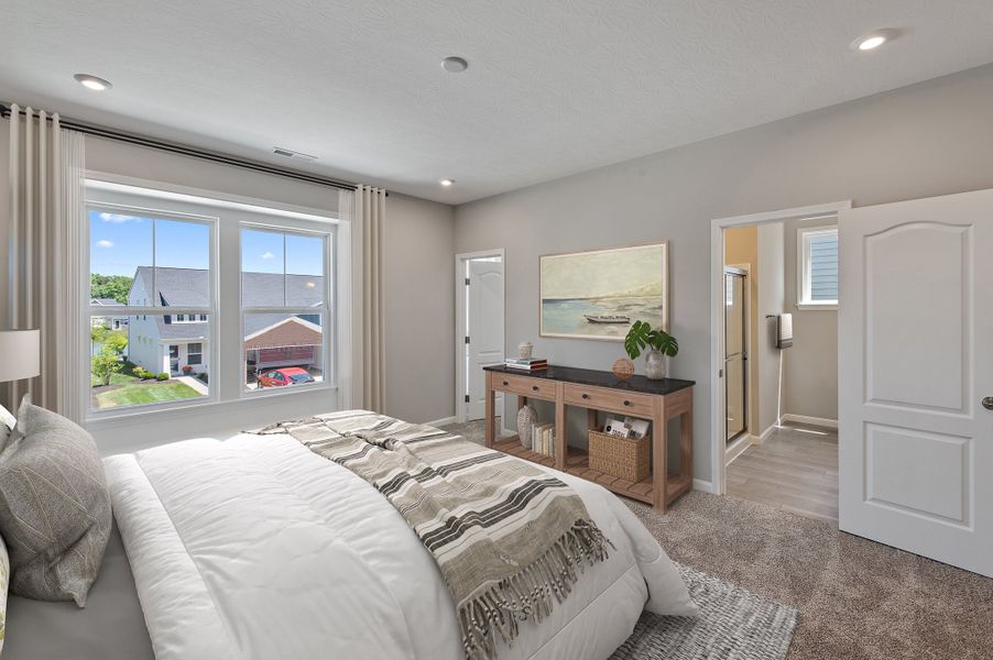 Representative furnished interior of a home built from the Hudson by Fischer Homes in Villas at Gold Creek, Dawsonville (Image 22).