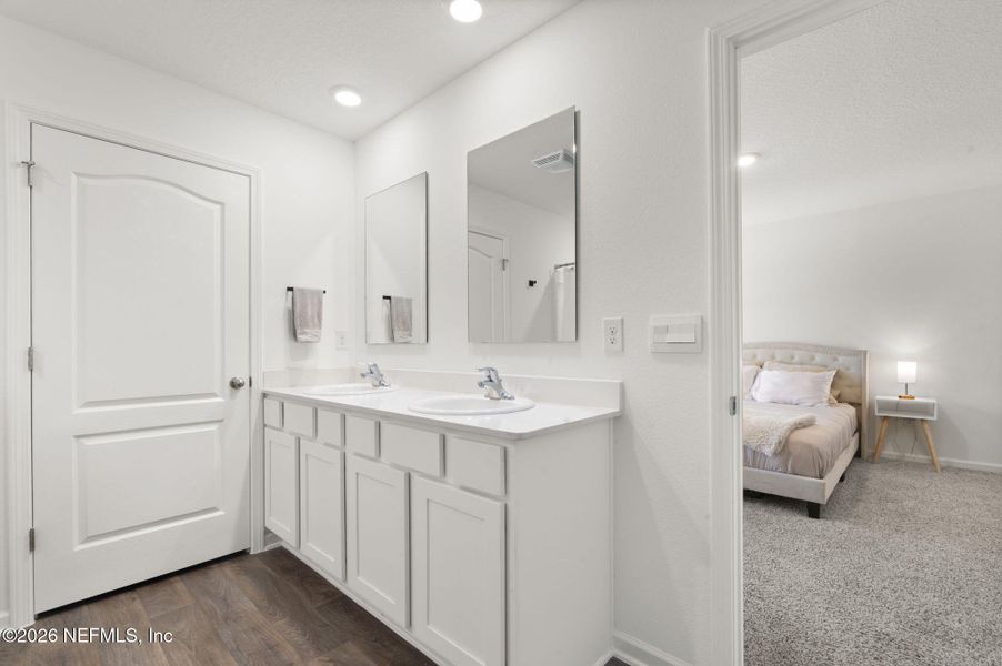 Furnished interior view inside a new home in Entrada, St. Augustine (Image 28). Furnished interior view inside a new home in Entrada, St. Augustine (Image 28).