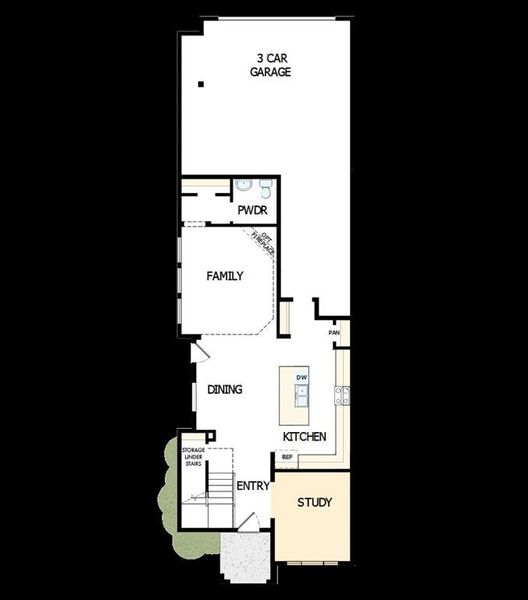 2D floor plan layout of this home in Talia – Cottage Series, Mesquite, TX (Image 3). 2D floor plan layout of this home in Talia – Cottage Series, Mesquite, TX (Image 3).
