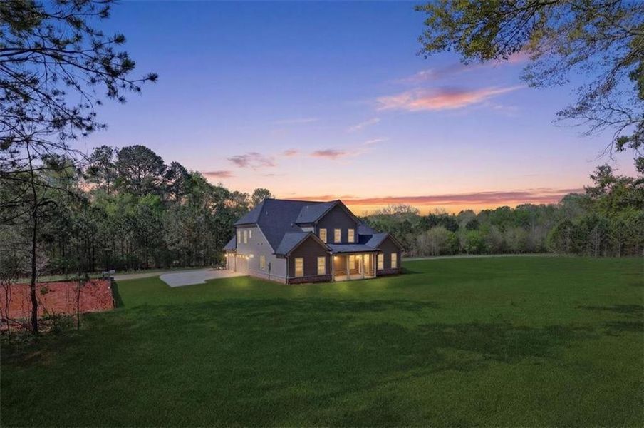 Exterior details and patio area of a home in , Hoschton (Image 37).