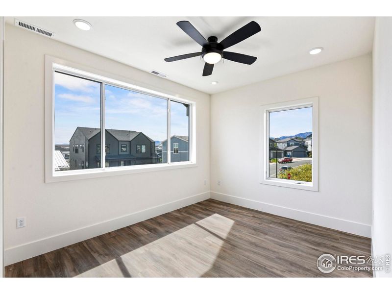 Interior walls are insulated for sound proofing.