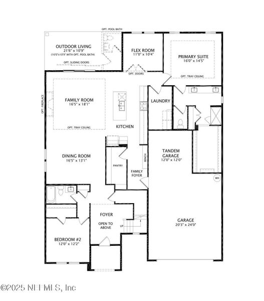 2D floor plan layout of this home in , St. Augustine, FL (Image 2). 2D floor plan layout of this home in , St. Augustine, FL (Image 2).