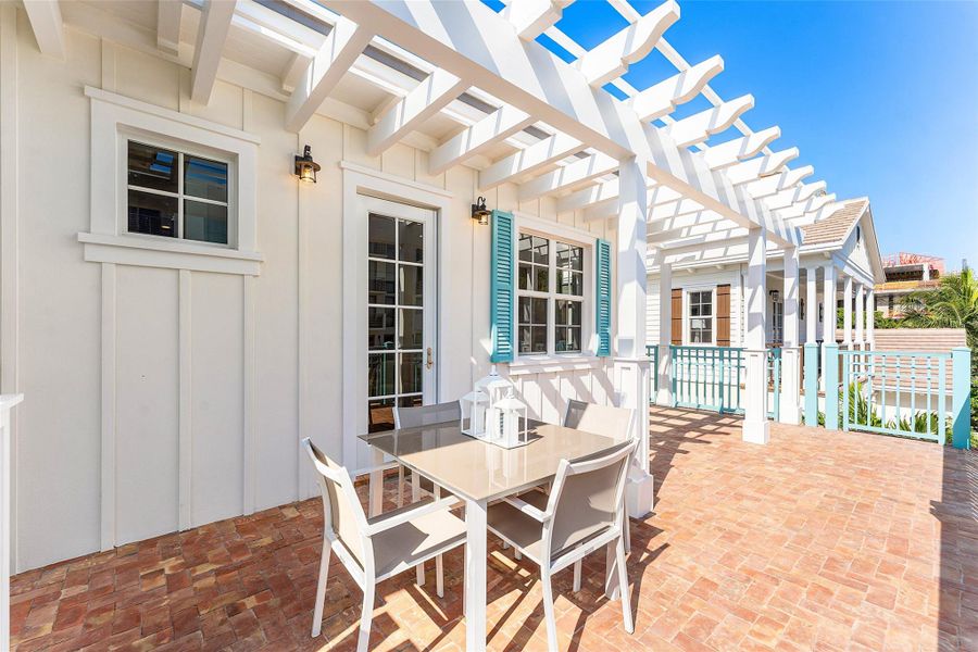 Exterior details and patio area of a home in , Delray Beach (Image 4). Exterior details and patio area of a home in , Delray Beach (Image 4).