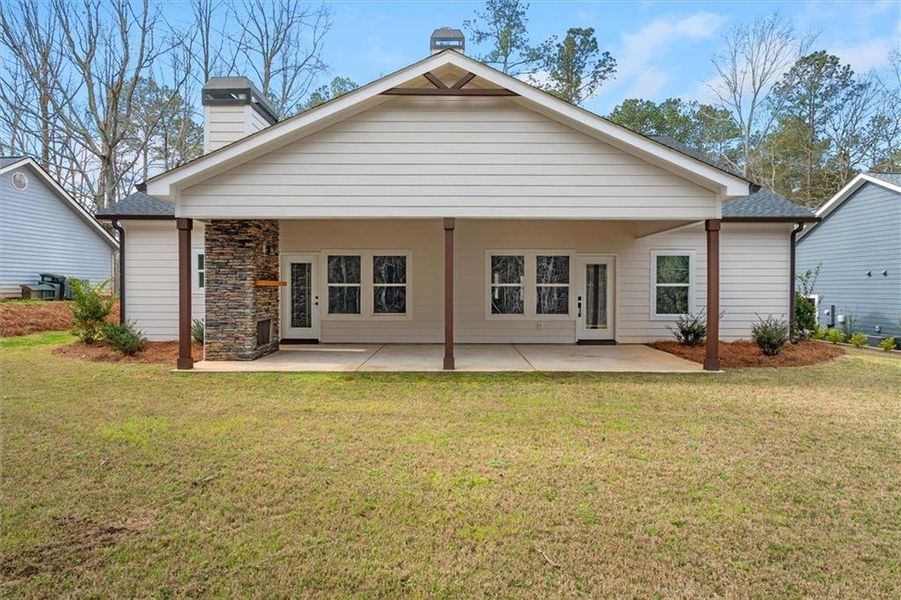 Exterior details and patio area of a home in , Villa Rica (Image 30).