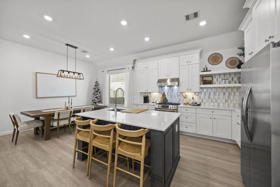 Furnished interior view inside a new home in Sunterra: Avante Collection, Katy (Image 27).