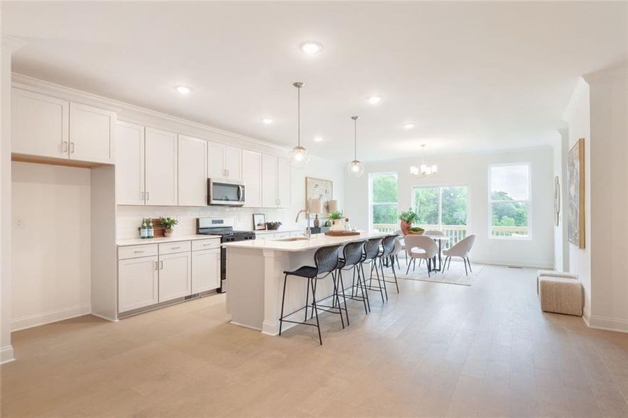 Furnished interior view inside a new home in , Sugar Hill (Image 33).