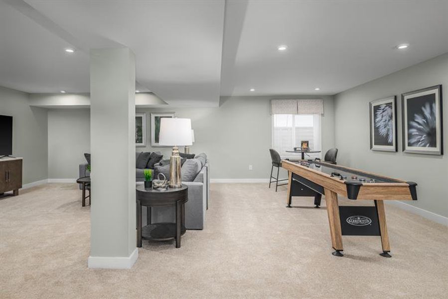 Representative furnished interior of a home built from the Caroline by Ryan Homes in Albemarle Villas, Hertford (Image 29).