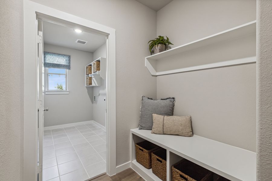 Utility Room in the Wimbledon home plan by Trophy Signature Homes – REPRESENTATIVE PHOTO