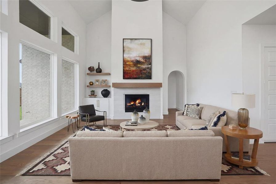 Furnished interior view inside a new home in The Homestead - 62', Rockwall (Image 6).