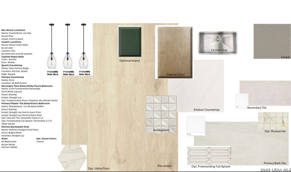 Sample of building materials used in homes in Mayfair, New Braunfels (Image 4).