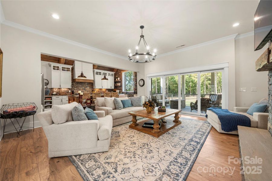 Furnished interior view inside a new home in , Clover (Image 4).