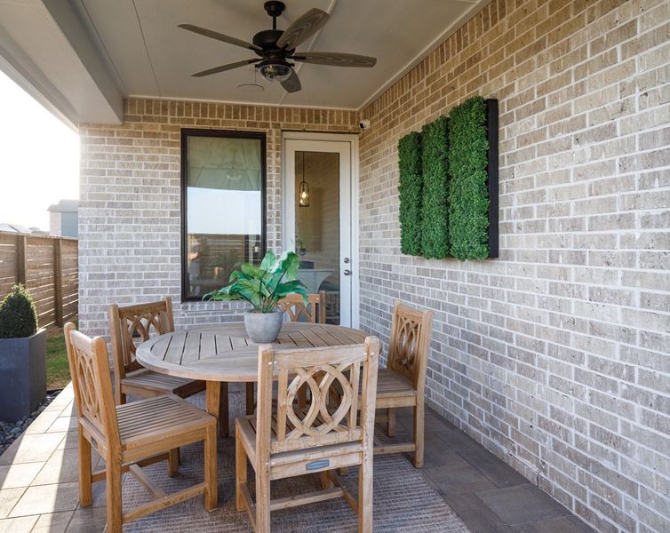 Representative Patio - some options shown