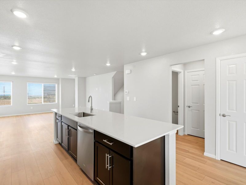 Furnished interior view inside a new home in Three Hills, Morrison (Image 6).